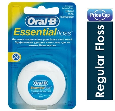 1 x Oral B Floss Essential Regular Floss | Dental Unwaxed Floss