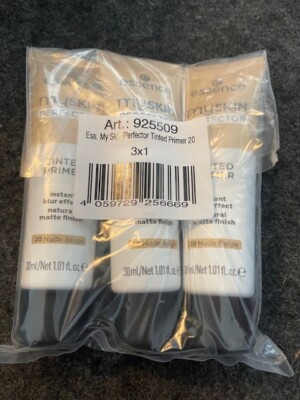 Lot of 3 Essence My Skin Perfector Tinted Primer Matte Finish 1 Oz 20 Nude Beige