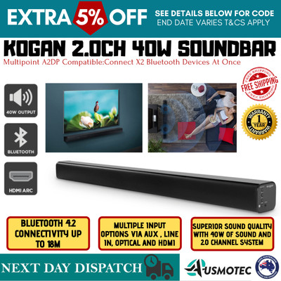 kogan 2.0 ch 40w soundbar