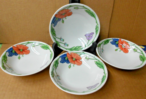 Villeroy & Boch AMAPOLA Fine German China Set of 4 Cereal Bowls 6" - Picture 1 of 4