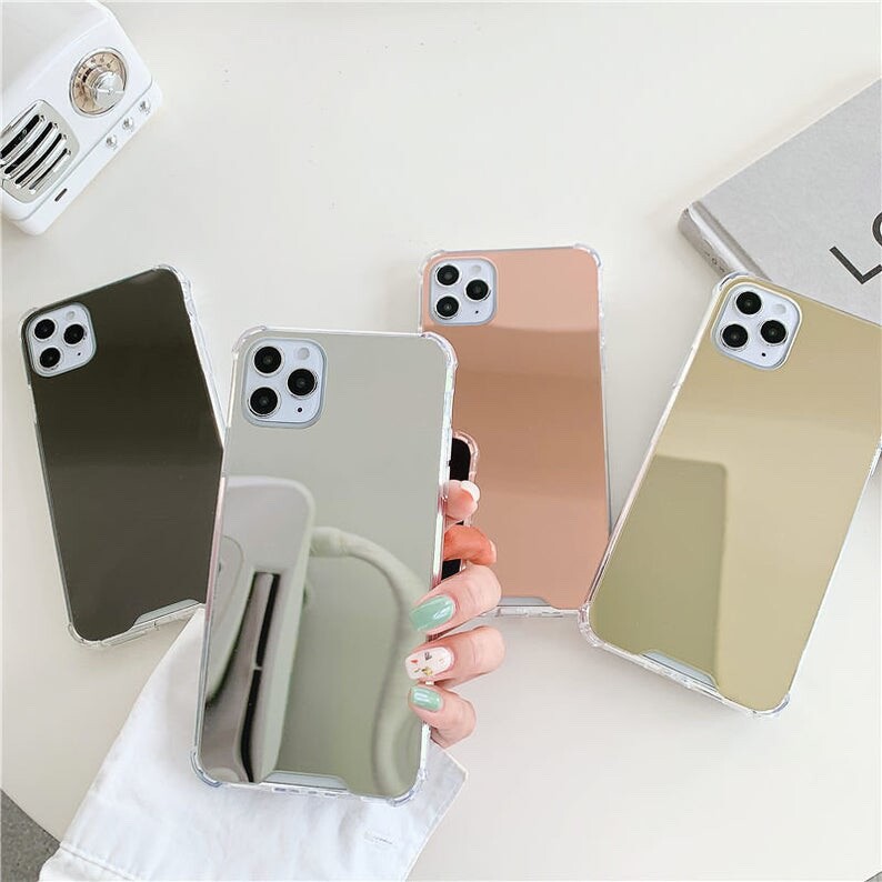Makeup Mirror Bumper Padded Frame Soft iPhone Case for iPhone 11 Pro-image