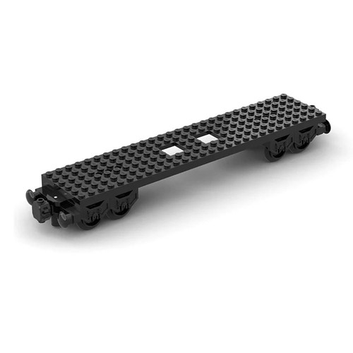 1Pcs MOC City Carriage Building Blocks DIY Toys Wheel Bricks Train Base for Kid - Picture 6 of 9