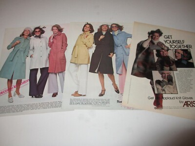 SHELLEY HACK original magazine ad LOT of 3 rare 1976 1977 Charlie's Angels star