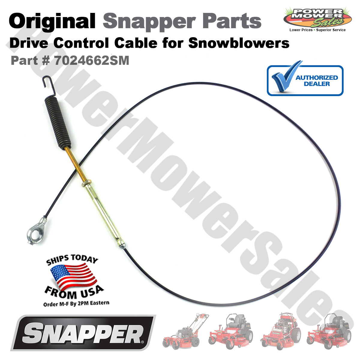 Snapper Drive Control Cable for Snowblowers, 1694382 - 319M