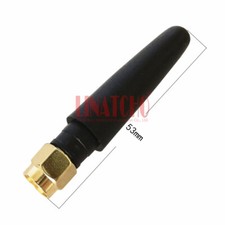 10pcs in bulk sale Black UHF 433MHz Straight SMA Male Small Stubby Chili Antenna