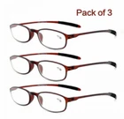 3 PACK Flexible Reading Glasses Lightweight Readers 1.0 1.5 2.0 2.5 3.0 3.5 B89