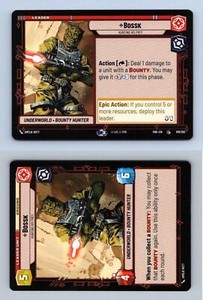 Bossk #10/262 Star Wars Unlimited Shadows Of The Galaxy 2024 Common TCG