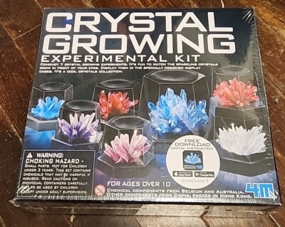 4M 7 Crystal Growing Science Experimental Kit with Displays - FREE SHIPPING