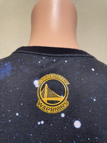 NBA Stephen Curry Space & Stars All Over Print Shirt Size Medium Men’s - Picture 11 of 12