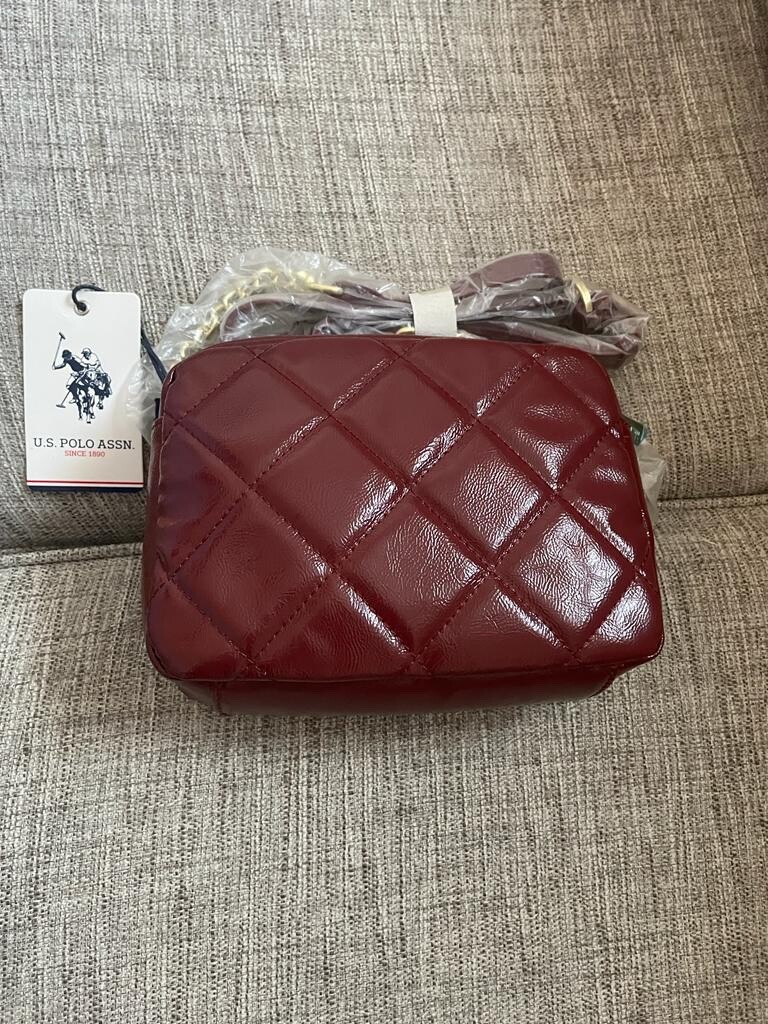 BRAND NEW: POLO Burgundy/Red Cross Bag