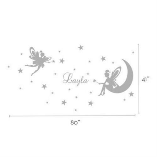 Fairy Wall Decal with Personalized Name - Bild 4 von 9
