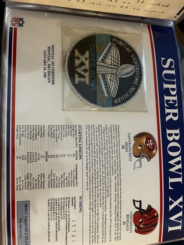 The Official NFL Super Bowl Patch Collection 1 -38 Willabee & Ward I- XXVIII - Picture 7 of 8