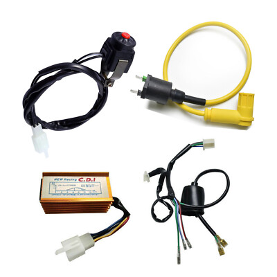 5 Pin Cdi Ignition Coil Kill Switch Wiring For 50cc 110cc 125cc 150cc Dirt Bike Ebay