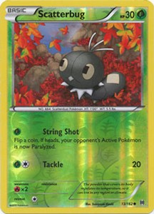 Scatterbug 13/162 XY Breakthrough REVERSE HOLO MINT! Pokemon