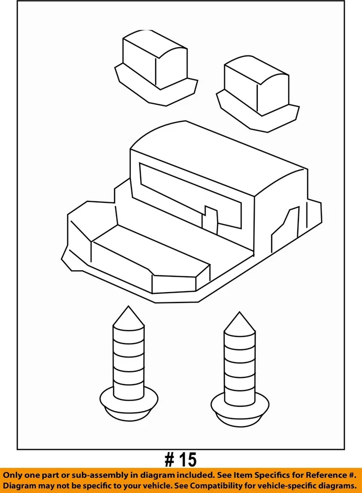 Used Front Upper Center Console fits: 2014 Honda Odyssey roof EX Front Upper Gra - Image 4 of 4