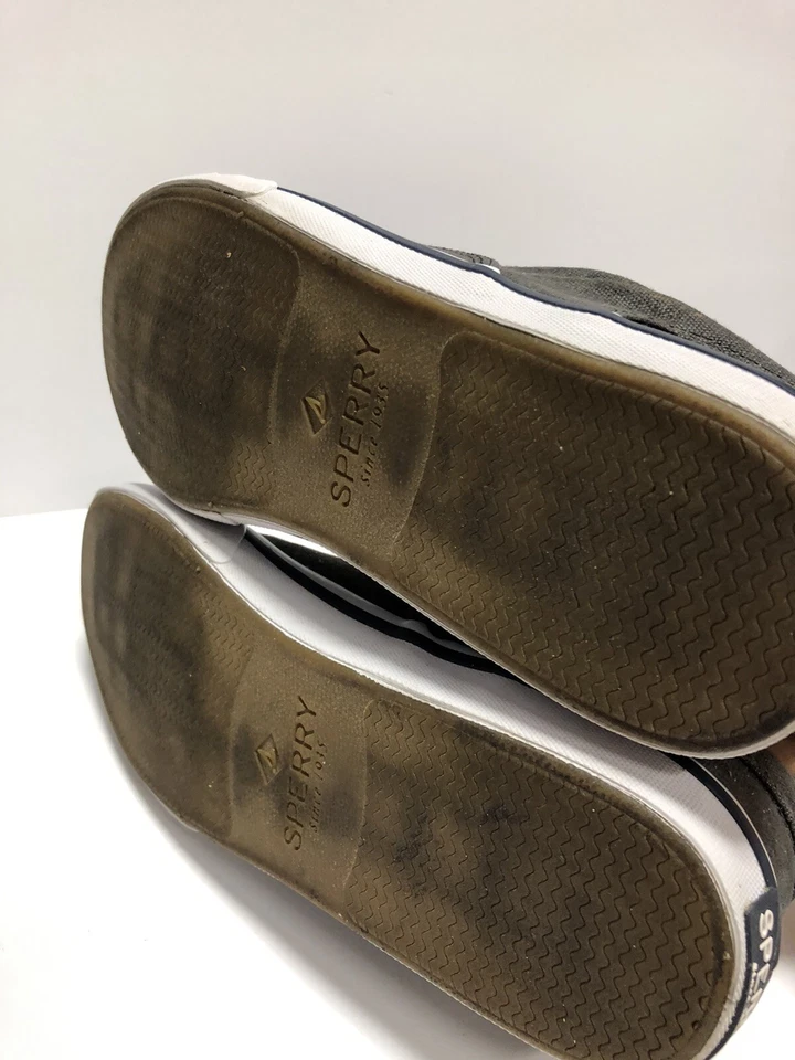 Sperry, Zapatos de Barco Striper II Cvo Para Hombre Negros, Talla 8.5 M Foto 4 de 4