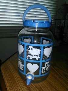 Glass Sun Tea Jar w/ Spigot, Lid, Handle & Pour Spout * Gallon Size! Vintage!