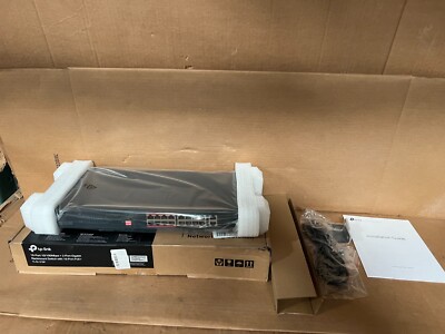 TP-Link TL-SL1218P 16 Port 10/100Mbps Fast Ethernet PoE Switch 16 PoE+ Ports 3.6