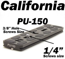 PU-150 Quick Release Plate For Benro B0 B1 B2 J1 N1 Tripod ball head Arca Swiss