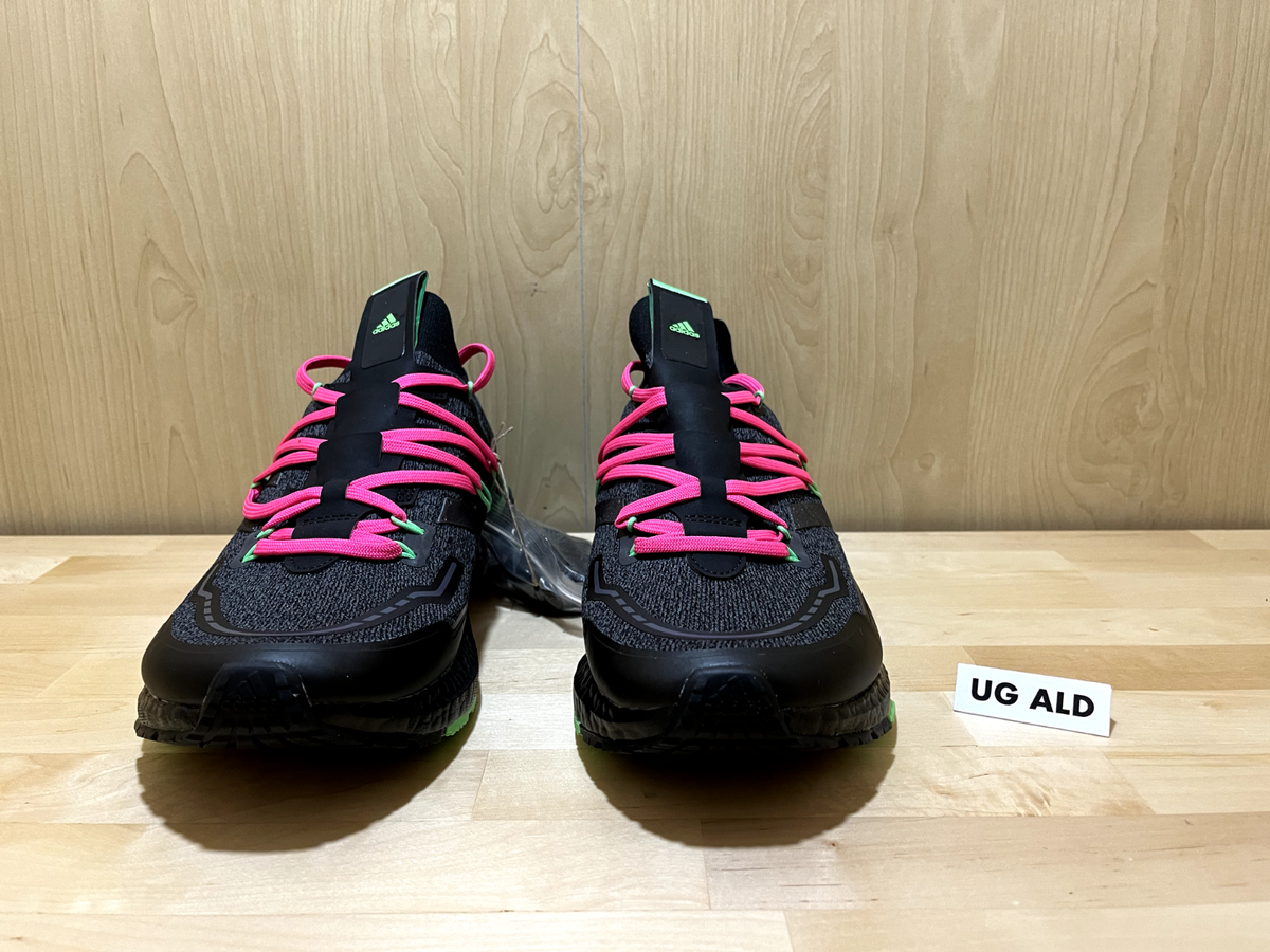 Adidas UltraBoost 20 Lab Explorer Pink/Lime Black Sneaker Size
