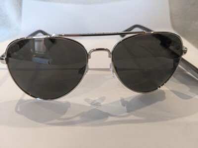 Foster Grant Trupolar Silver Aviator Polarized Sunglasses 100% UVA/UVB