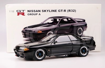 RARE* 1/18 AUTOart Nissan Skyline GT-R GTR R32 Group A (Black) JDM 