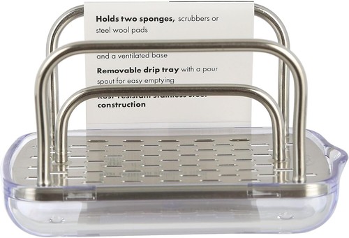 Good Grips Stainless Steel Sponge Holder,Black - Picture 2 of 3