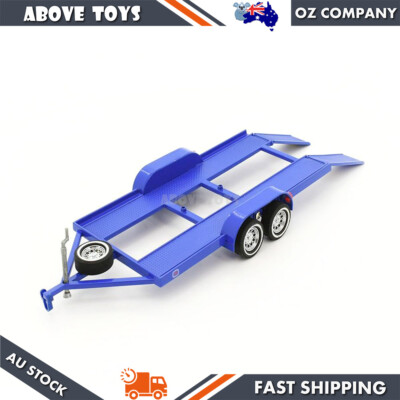 Oz Legends 1:24 Scale Custom Blue Diecast Model Vehicle Trailer Fun Toy  Gift