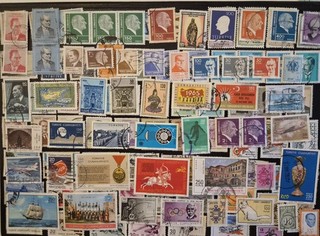 103 lot stamps Turkey various motifs and decades stamped