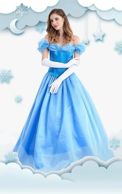 NEU Cosplay Cinderella Prinzessin Kleid Halloween Karneval Anzug Frauen Kostüme