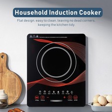 2200W Single Electric Induction Hob Hot Plate Cooker Portable Table Top Hob UK