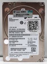 HP Enterprise 1.2TB EG1200JEMDA 2.5 SAS HDD USED/WIPED 