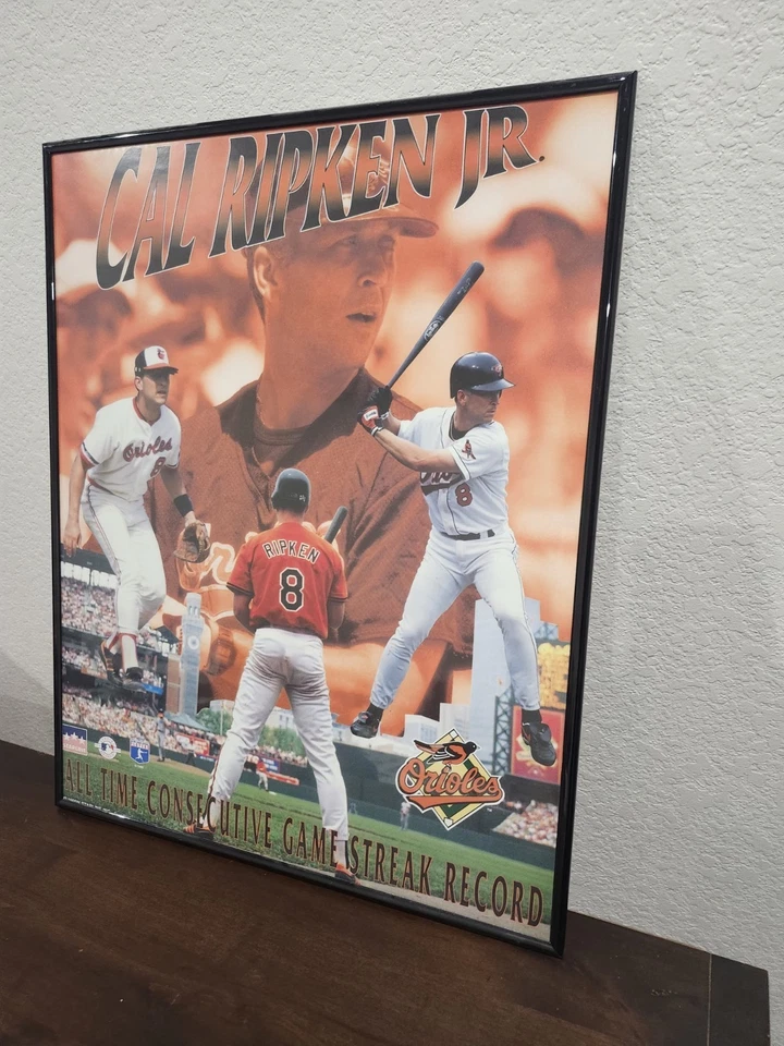 CAL RIPKEN JR. Baltimore Orioles All-Time Games Streak Commemorative MLB POSTER - Image 3 of 3