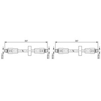 2X Bosch Bremsschlauch BremsschlÄUche Vorne Passend FüR Audi Allroad