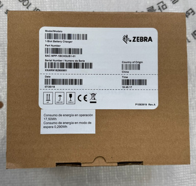 New Zebra ZQ62 ZQ620 1-Slot Battery Charger SAC-MPP-1BCHGUS-01 SAC-MPP-1BCHGUS