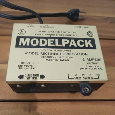 Vintage Model Rectifier Corporation Trainpack  Transformer For Model Train