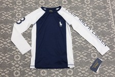 New Polo Ralph Lauren Little Boys UPF 40 Stretch Jersey Rash Guard - Size 2 / 2T
