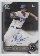 2022 Bowman Draft Chrome Draft Pick Auto Hunter Patteson #CDA-HP Auto s1i