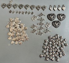 Assorted Silver Coloured Charms for Jewellery Making and Crafting.