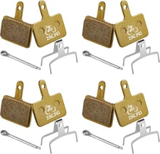 Zacro Bike Brake Pads,Bicycle Disc Pads Fit for Tektro 4 Pairs, Golden 