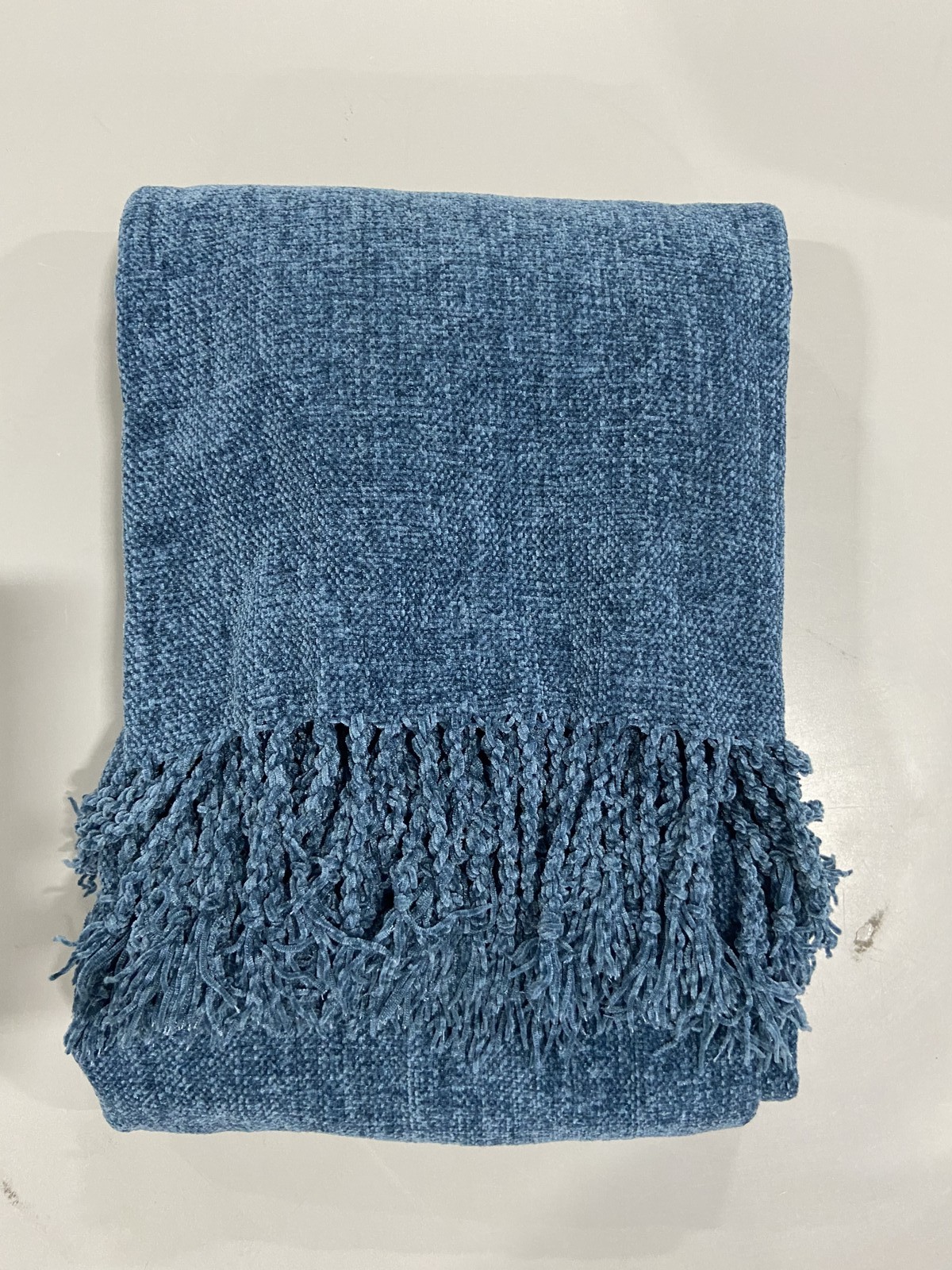 МЯГКОЕ ПОКРЫВАЛО ИЗ СИНЕЛИ BOURINA - 50 X 60 - СИНИЙ