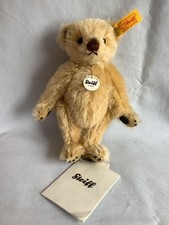 Vintage Steiff 7.5  Blond Mohair Fully Jointed Bear 681530 W/Tags  Button NOS