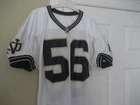 NOTRE DAME FIGHTING IRISH game worn football jersey Champion sz 50 #56