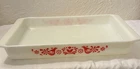 Pyrex 933 Lasagna Pan Friendship Red 13½x8¾ VINTAGE. No Cracks No Chips. EUC