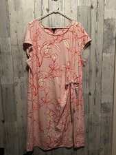 Talbots Plus Size Midi Dress EFFORTLESS JERSEY BELLA DRESS OUTLINED FLORAL 3X