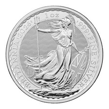 2026 Great Britain Silver Britannia £2 1 oz - BU 77.18 per troy oz