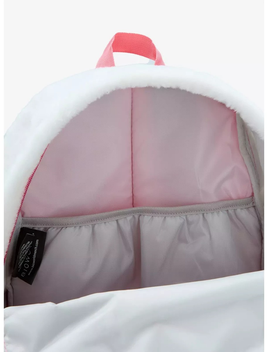 Hello Kitty Kawaii Fuzzy Backpack Shimmery Bow NEW | eBay display picture 3