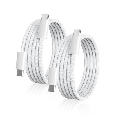 USB to USB Cable, 2Pack USBC to USBC Cable 6FT 60W Charger to Cable Fast Char...