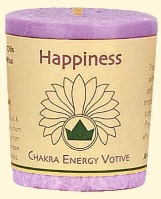 Vela energética de chakra perfumada premium hecha a mano | Paquete de 12 votivos | Felicidad,... Foto 2 de 4