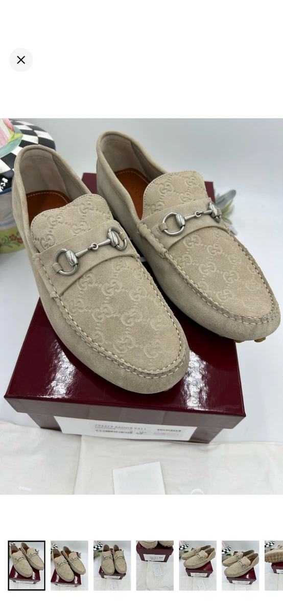 Gucci Loafer Suede Upper Material Casual Shoes for Men for  display picture 1